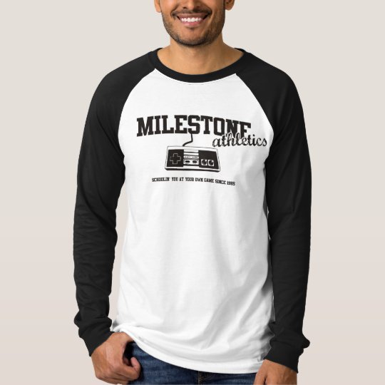 Milestone "Beat you at your own game" Baseball Tee