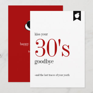 Milestone Birthday 30th Birthday Card