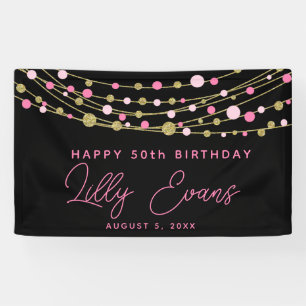 Milestone birthday banner customise, 50th