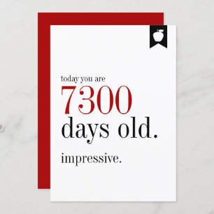 Milestone Birthday Days Old Birthday Card