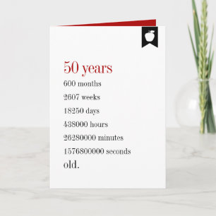 Milestone Birthday Days Old Birthday Card