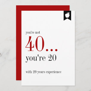 Milestone Birthday Experience Birthday Card