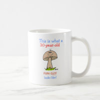 Milestone Birthday Funny FUN GUY Cartoon Mushroom