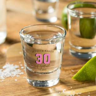 Milestone Birthday Keepsake Personalised Shot Glass
