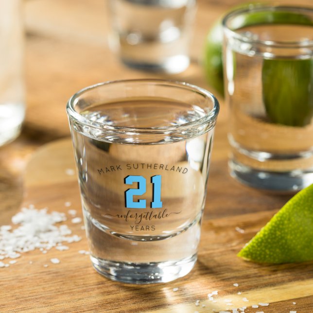 Milestone Birthday Keepsake Personalised Shot Glass (Creator Uploaded)