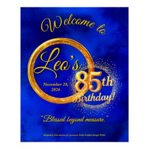 Milestone Birthday Poster