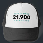 Milestone Birthday Trucker Hat<br><div class="desc">Fun personalised birthday cap for any birthday,  change the text yourself when you order</div>