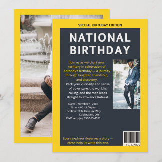 Milestone Magazine: The Birthday Expedition Invitation