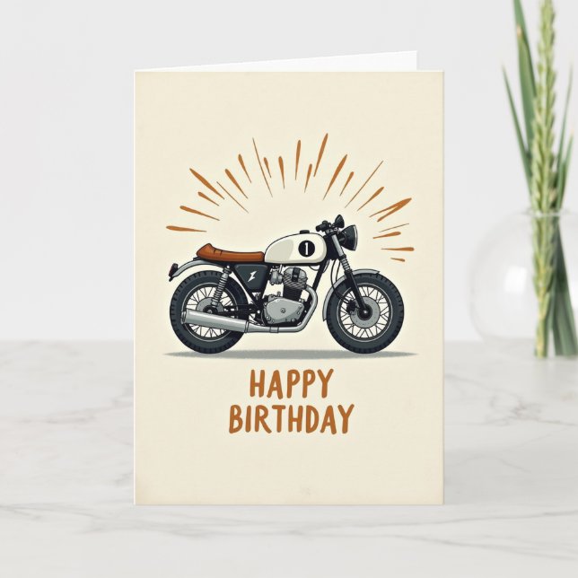 Milestone Motorcycle Card (Front)
