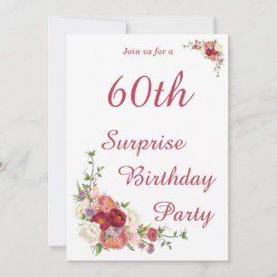 Milestone Peony Floral Birthday Party Invitation