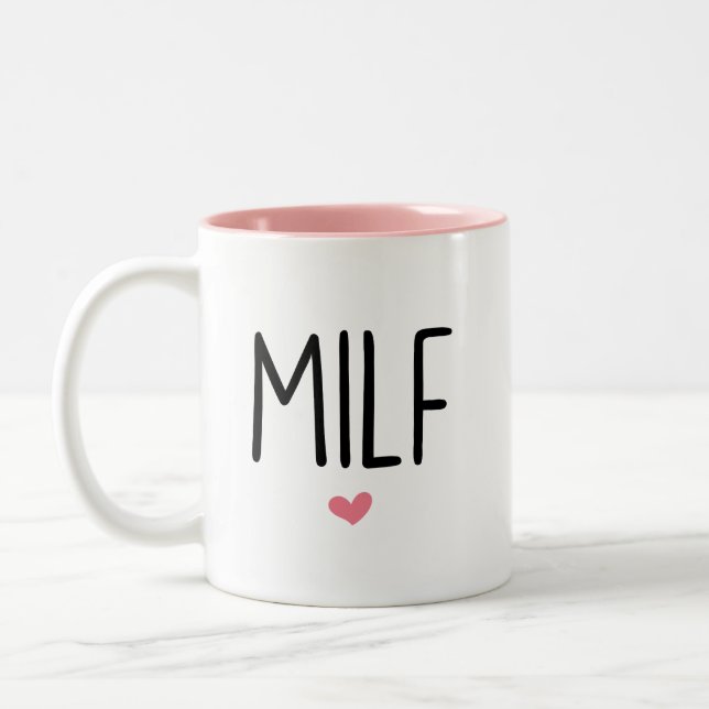 MILF Congratulations Coffee Mug, MILF  Two-Tone Coffee Mug (Left)