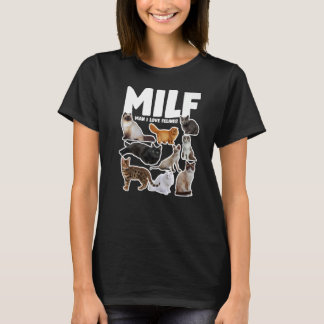 MILF Man I Love Felines  Cats Womens Mens Premium T-Shirt