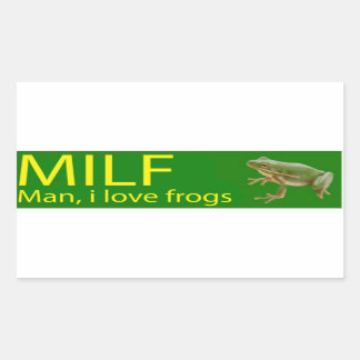 MILF Man, I love frogs Stickers Best gift