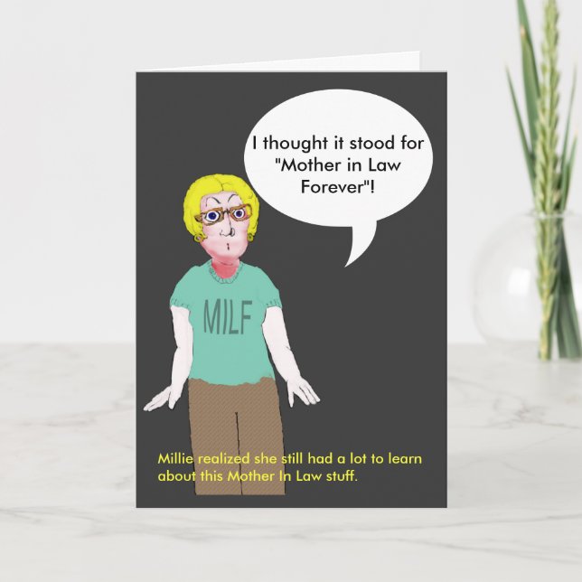 MILF - Mother in Law Forever Apology Card (Front)