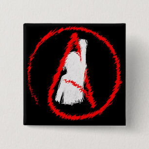 Militant Atheist 15 Cm Square Badge