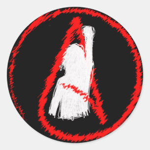 Militant Atheist Classic Round Sticker