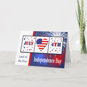 Military 4th of July Card