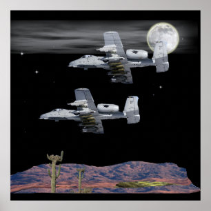 Military A-10 warthog Poster