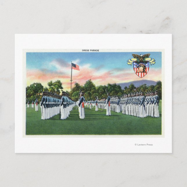 Military Academy Dress Parade # 2 Postcard (Front)