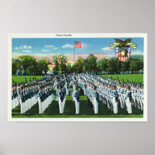 Military Academy Dress Parade Poster