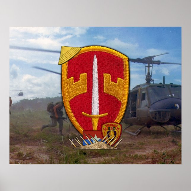 Military Advisors Vietnam War Patch Poster (Front)