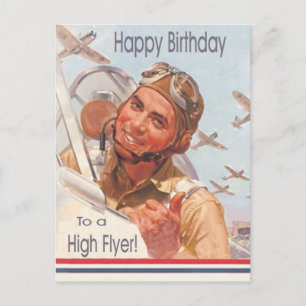 Military Air Force Birthday Postcard