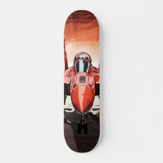 Military Aircraft Skateboard in the Hangar