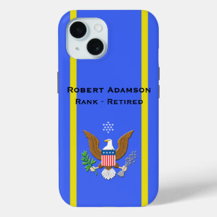 Military American emblem personalise  iPhone 15 Case
