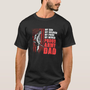 Military American Flag Soldier Memorial Proud Army T-Shirt