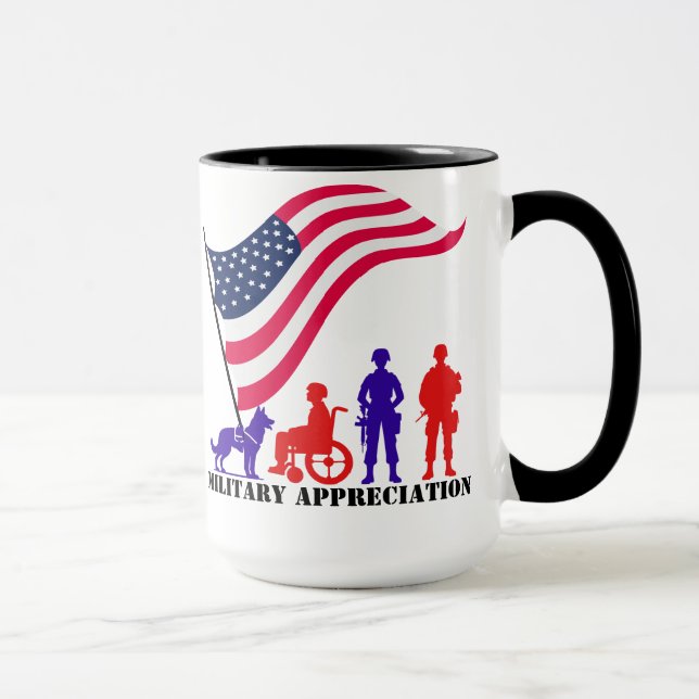 Military Appreciation Customisable Mug (Right)