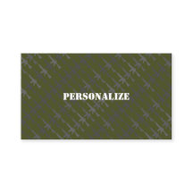 Military Armed Forces Recruiter Army Green B/W 