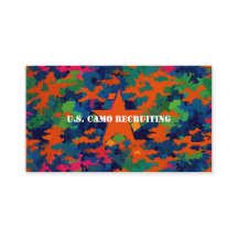 Military Armed Forces Recruiter Camouflage Neon 
