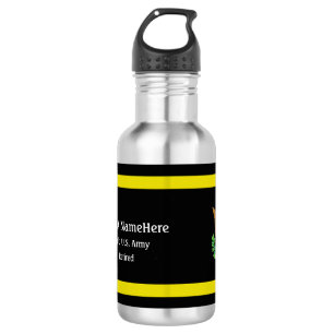 Military Army Defence emblem personalise 532 Ml Water Bottle