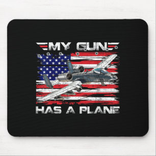 Military Attack Jet Close Air Support Aircraft Has Mouse Mat
