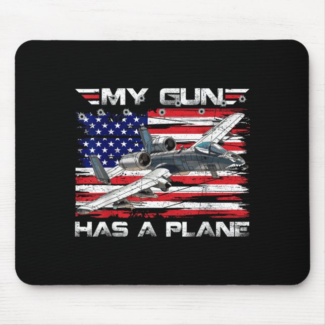 Military Attack Jet Close Air Support Aircraft Has Mouse Mat (Front)