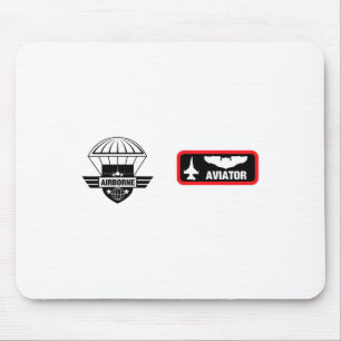 Military Aviator Jet Fighter Pilot Halloween Costu Mouse Mat