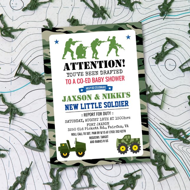 Military Baby Shower Invitation (Creator Uploaded)