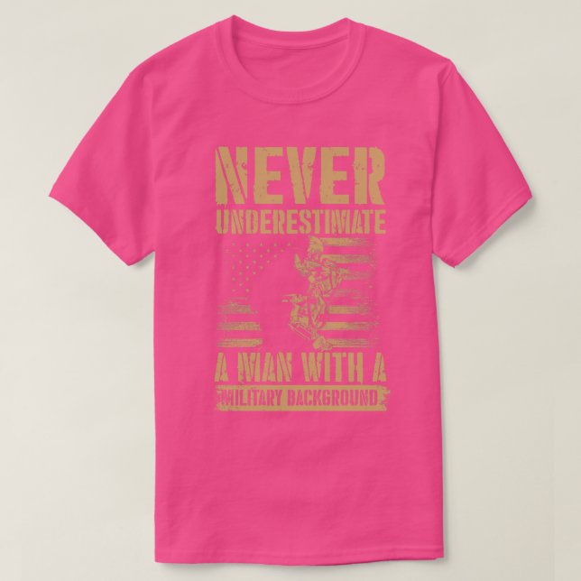 Military Background T-Shirt (Design Front)