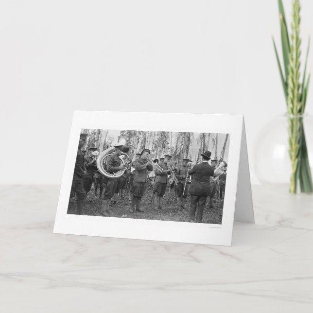 Military Band Alaska 1920 Card (Front)