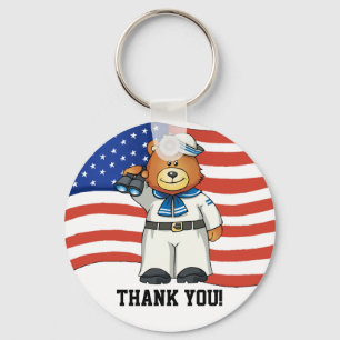 Military Bear - SRF Key Ring