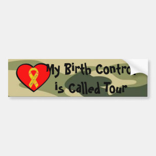 Military Birth Control Bumper Sticker