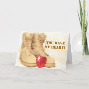 military boots card
