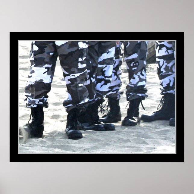 Military boots poster (Front)