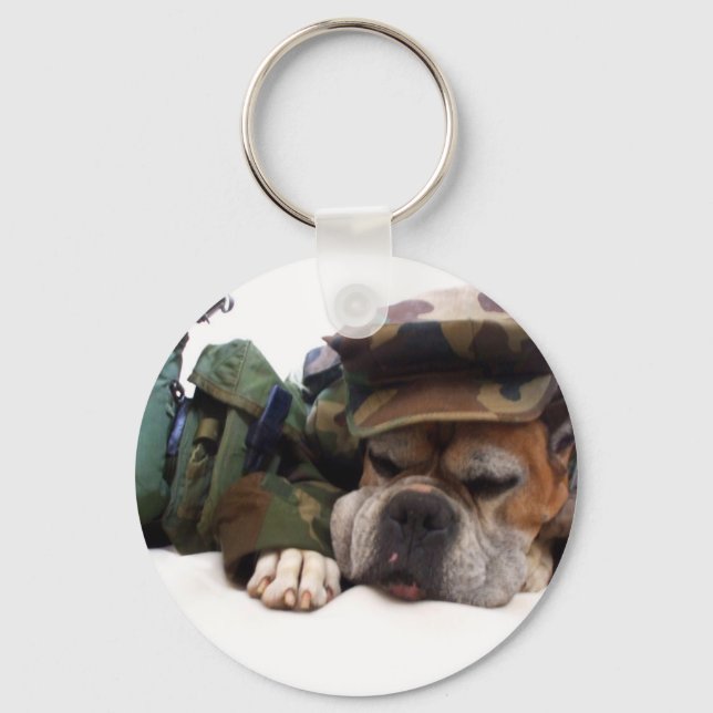 Military boxer keychain (Front)