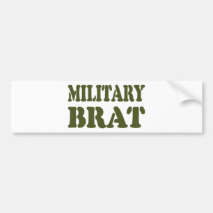MILITARY BRAT BUMPER STICKER