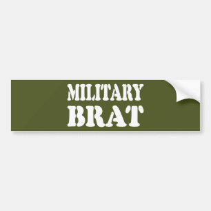 MILITARY BRAT BUMPER STICKER