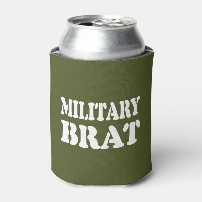 MILITARY BRAT CAN COOLER (Can Front)