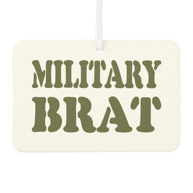 MILITARY BRAT CAR AIR FRESHENER (Front)