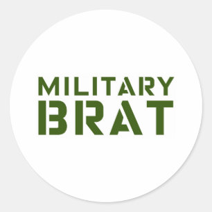 Military Brat Classic Round Sticker