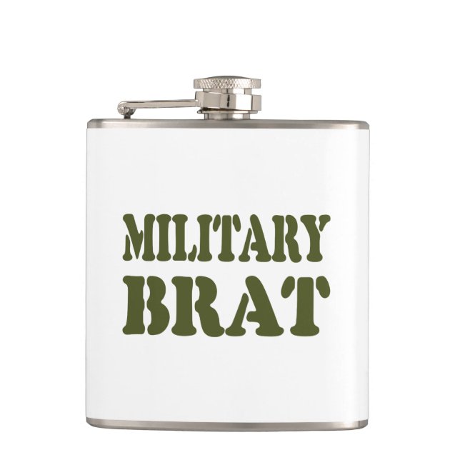 MILITARY BRAT HIP FLASK (Front)